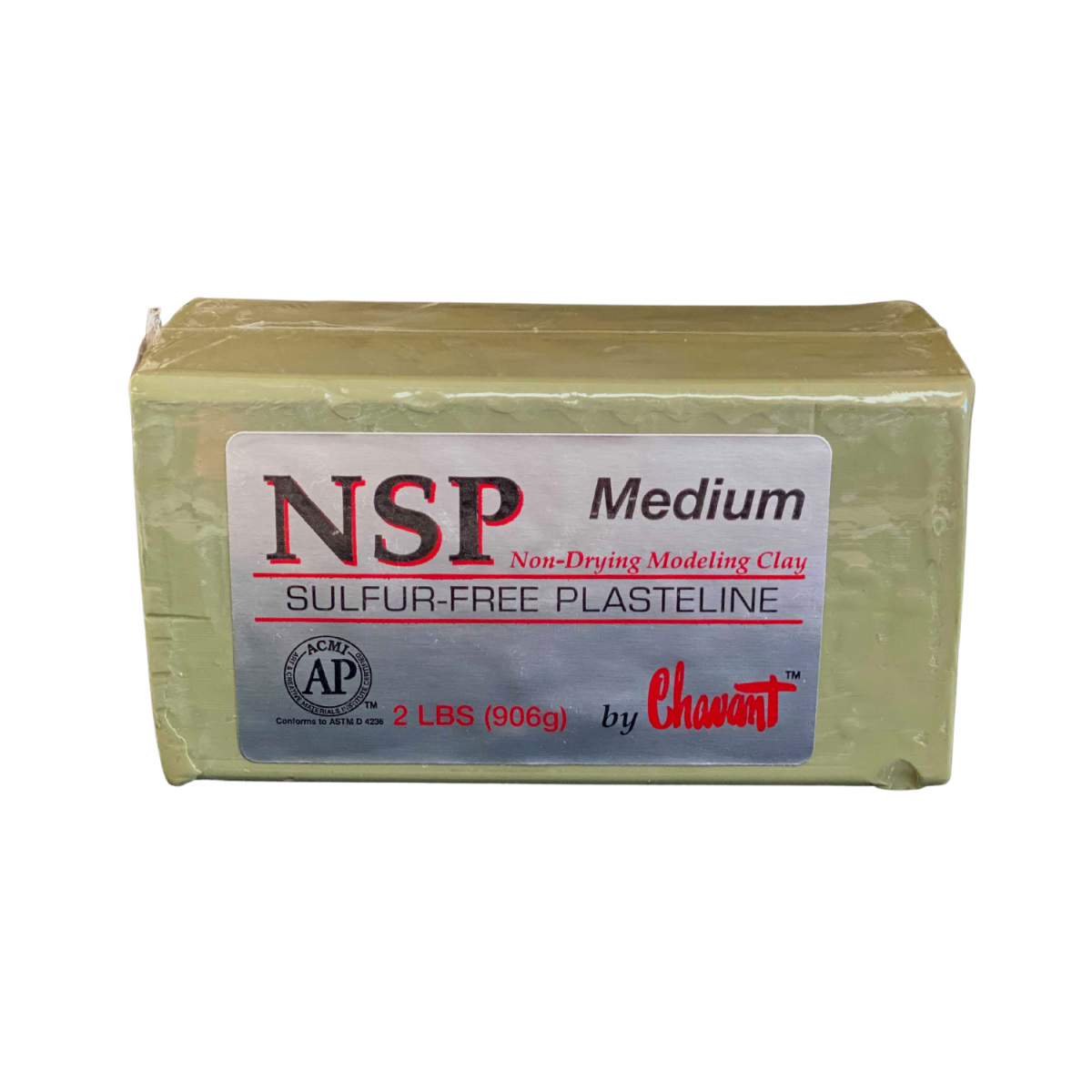 Chavant NSP Medium Non-Drying Modeling Clay Green